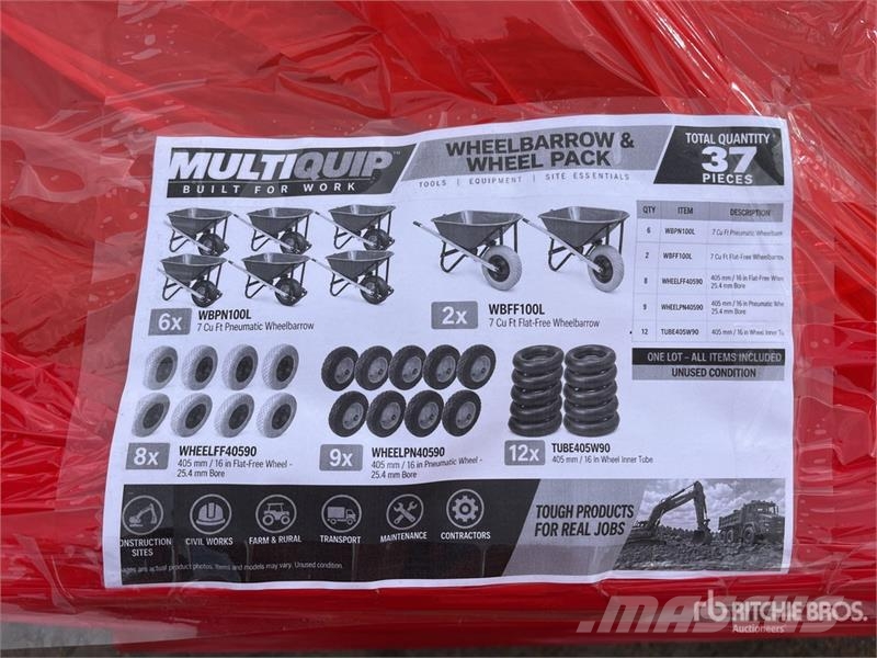 MultiQuip Wheelbarrow & Wheel Pack (Unused) Ostale komponente za građevinarstvo