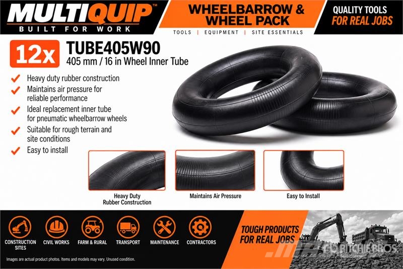 MultiQuip Wheelbarrow & Wheel Pack (Unused) Ostale komponente