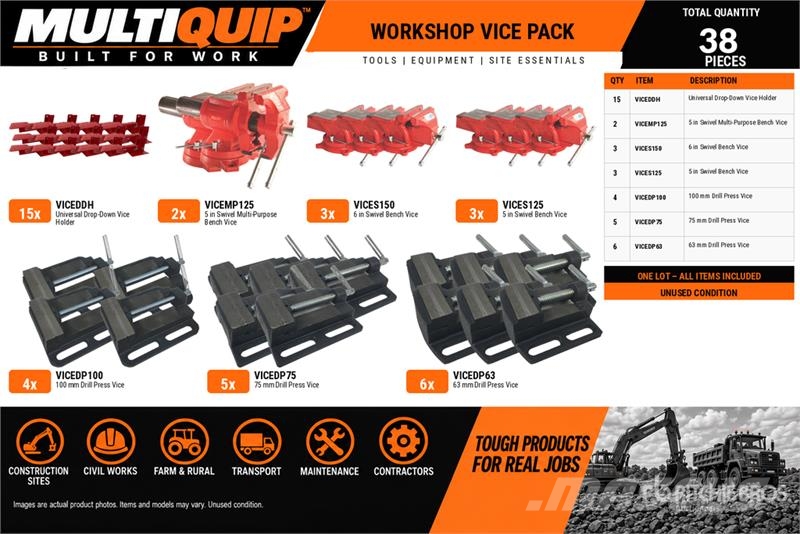 MultiQuip Workshop Vice Pack (Unused) Ostale komponente