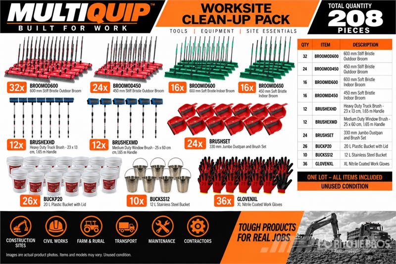 MultiQuip Worksite Clean-Up Pack (Unused) Andere Zubehörteile