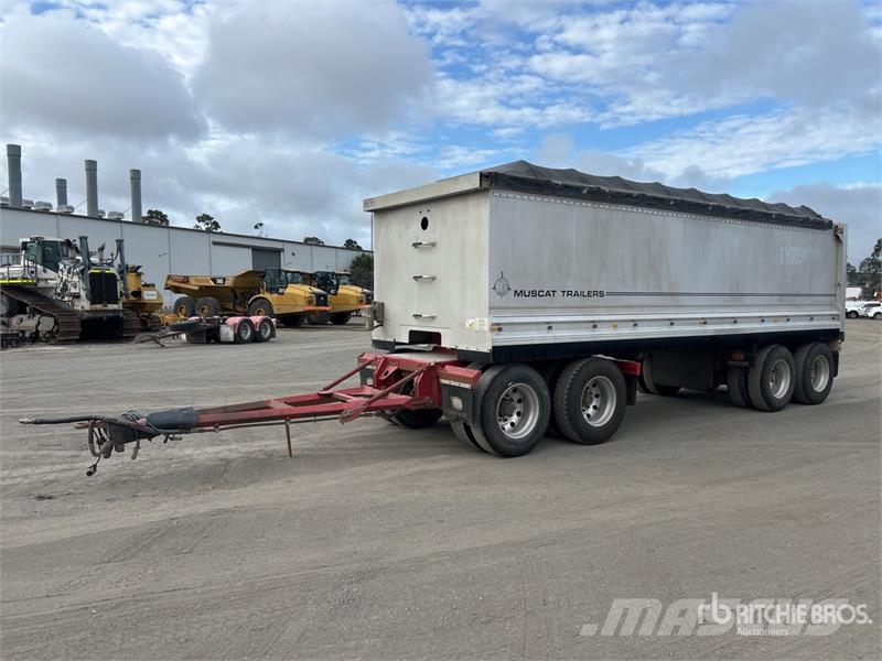 Muscat 7.7 m Quad Dog End Dump Trailer Tipper trailers
