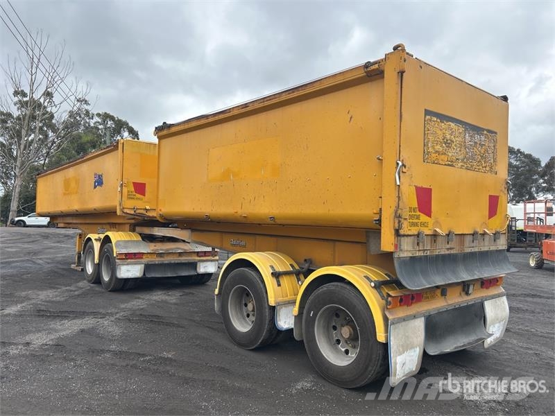 Muscat Bogie/A Stag B-Double Combination End Dump Kiper prikolice