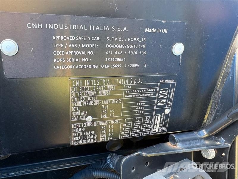 New Holland T6.145 4WD Tractor الجرارات