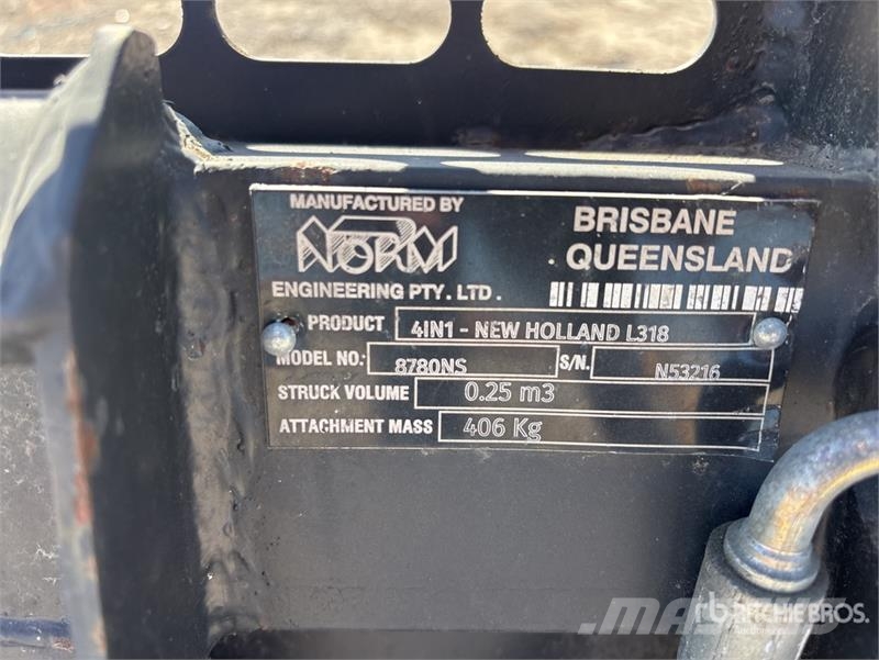Norm Engineering 878ONS 1650 mm .25 m3 Q/C Multi-P Buckets