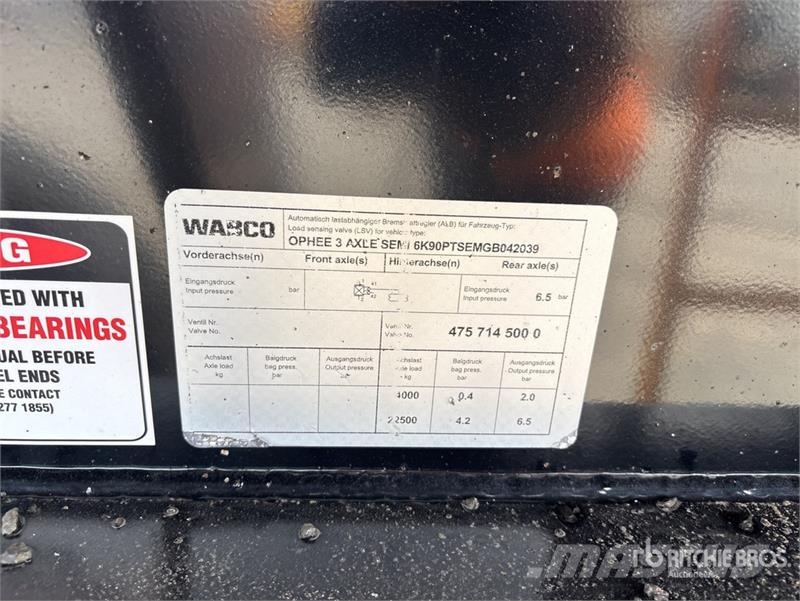 Ophee 10.2 m Tri/A Flatbed Trailer 自卸半挂车
