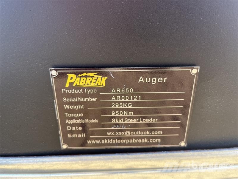 PABREAK AR650 Skid Steer Auger (Unused) Bor