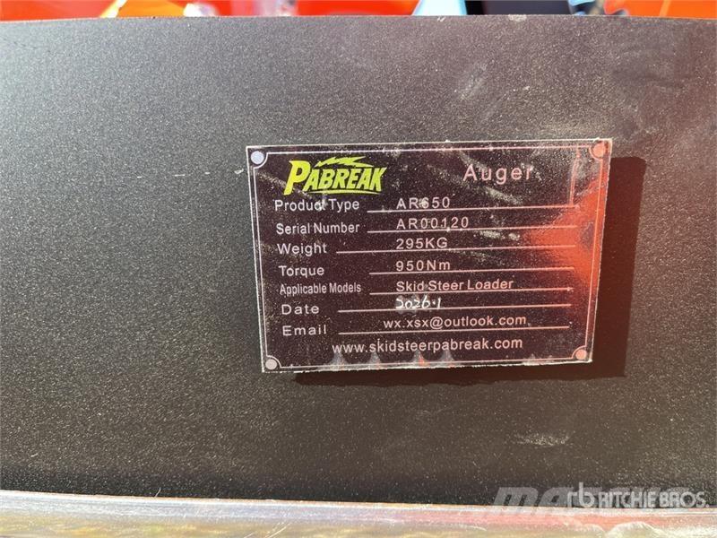 PABREAK AR650 Skid Steer Auger (Unused) Drills