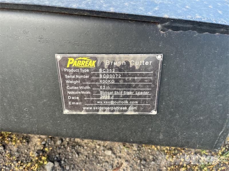 PABREAK BC-352 1850 mm Skid Steer Brush Cutter (Un Vontatott pázsitnyírók