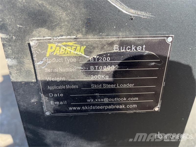 PABREAK BT200 Skid Steer Bucket (Unused) Skovle