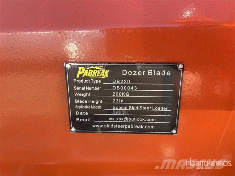 PABREAK DB-220 2130 mm Skid Steer Dozer (Unused) Radlice