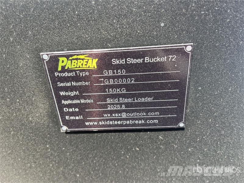 PABREAK GB150 1830 mm Skid Steer Bucket (Unused) Skovle