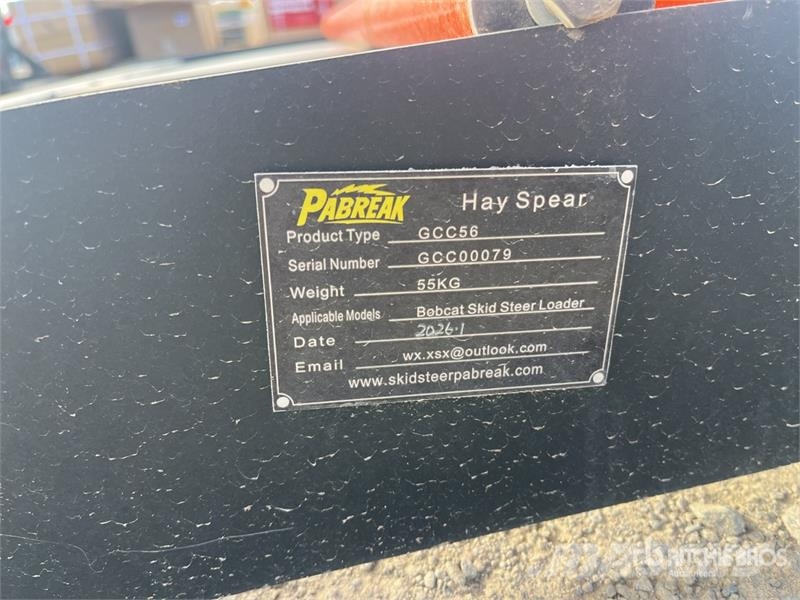 PABREAK GCC56 1140 mm Skid Steer Bale Spear (Unuse Drugi deli