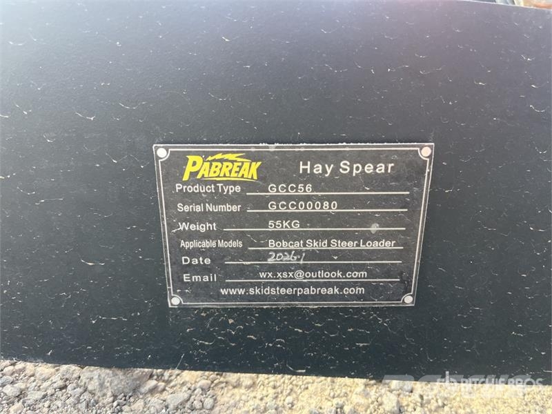 PABREAK GCC56 1140 mm Skid Steer Bale Spear (Unuse Drugi deli