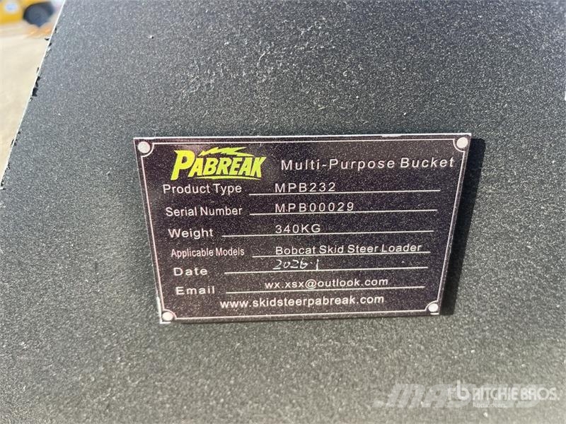 PABREAK MPB-232 2130 mm Multi-Purpose Skid Steer B Skovle