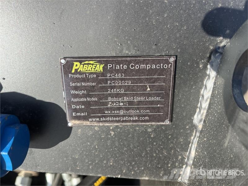  PABREAK PC463 1830 mm Skid Steer Plate Compactor ( Vibratoriai