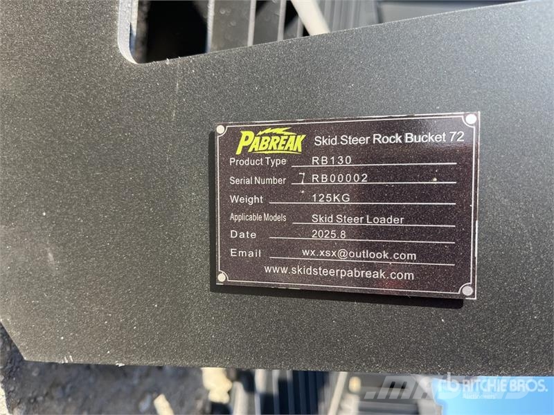  PABREAK RB130 1830 mm Skeleton Skid Steer Bucket ( Skovle