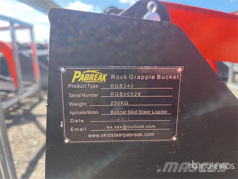 PABREAK RGB240 2000 mm Skeleton Skid Steer Grapple 抓斗
