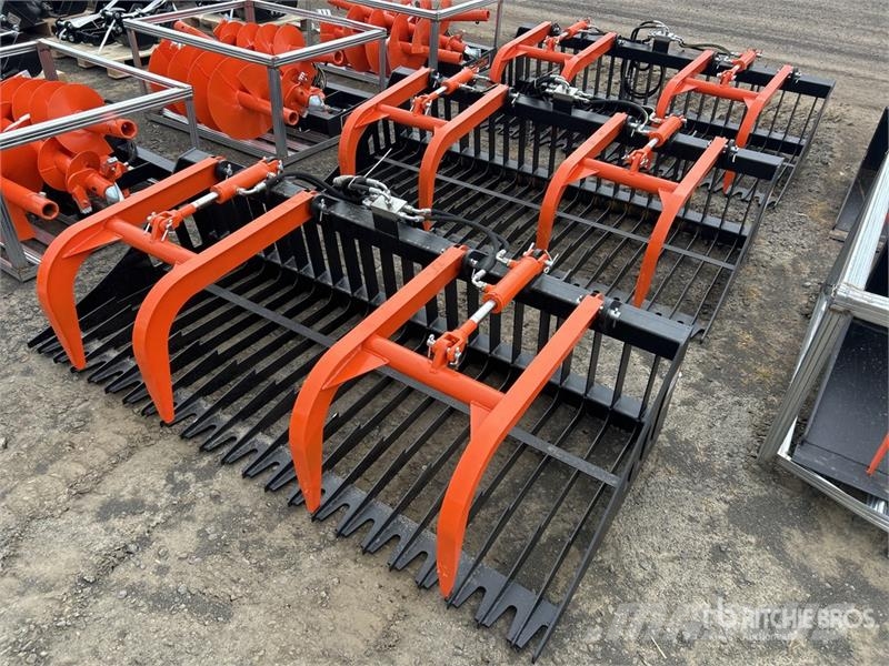 PABREAK RGB240 Qty of (3) 84 In Skid Steer Grapple خطاطيف