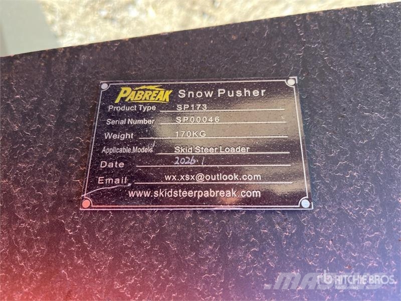PABREAK SP173 2130 mm Skid Steer Box Blade (Unused Andet tilbehør