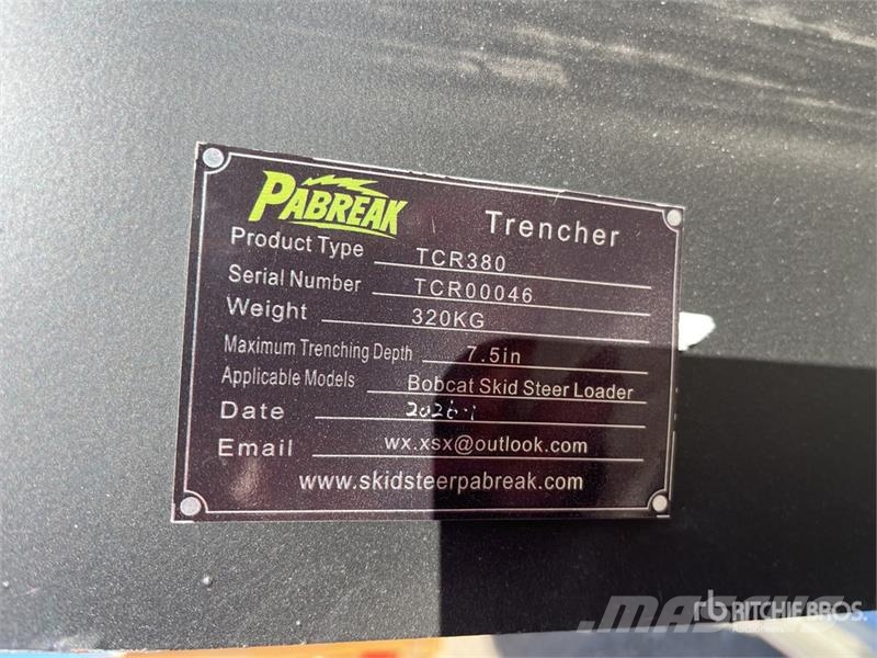  PABREAK TCR-380 Skid Steer Trencher (Unused) Kædegravere