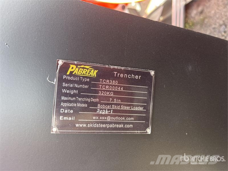  PABREAK TCR-380 Skid Steer Trencher (Unused) Kædegravere