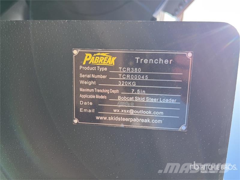  PABREAK TCR-380 Skid Steer Trencher (Unused) Kædegravere
