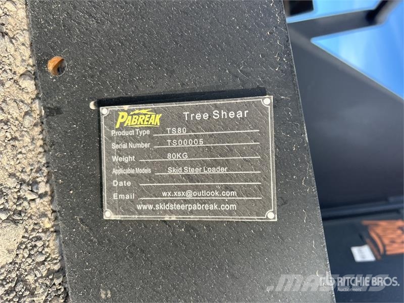 PABREAK TS80 Skid Steer Tree Shear (Unused) Shears