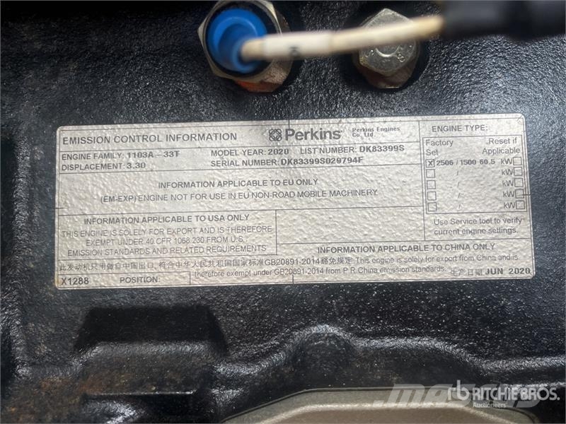 Pramac GSW65P 60 kVA Skid-Mounted Generator Set Naftové generátory