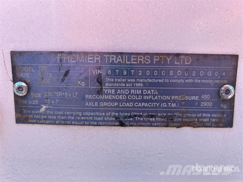 Premier 5.4 m Bogie/A Flatbed Trailer Прицепы-платформы/боковая разгрузка