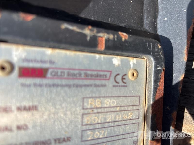 QLD Rock Breakers RB80 Hydraulic Breaker - Fits Hi Hammers / Breakers
