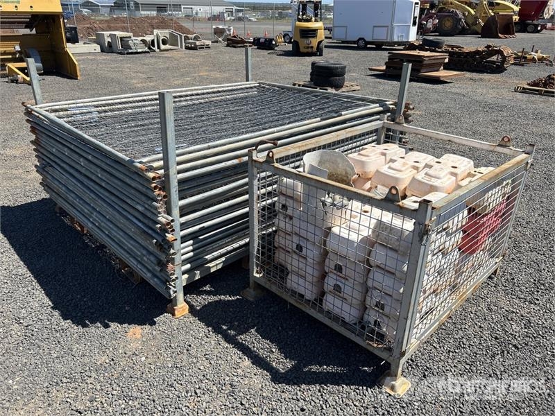  Quantity of 2.4 m x 2 m Galvanized Temporary Site  Other components