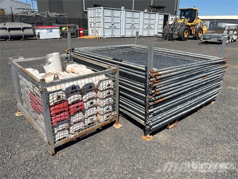 Quantity of 2.4 m x 2 m Galvanized Temporary Site  Other components