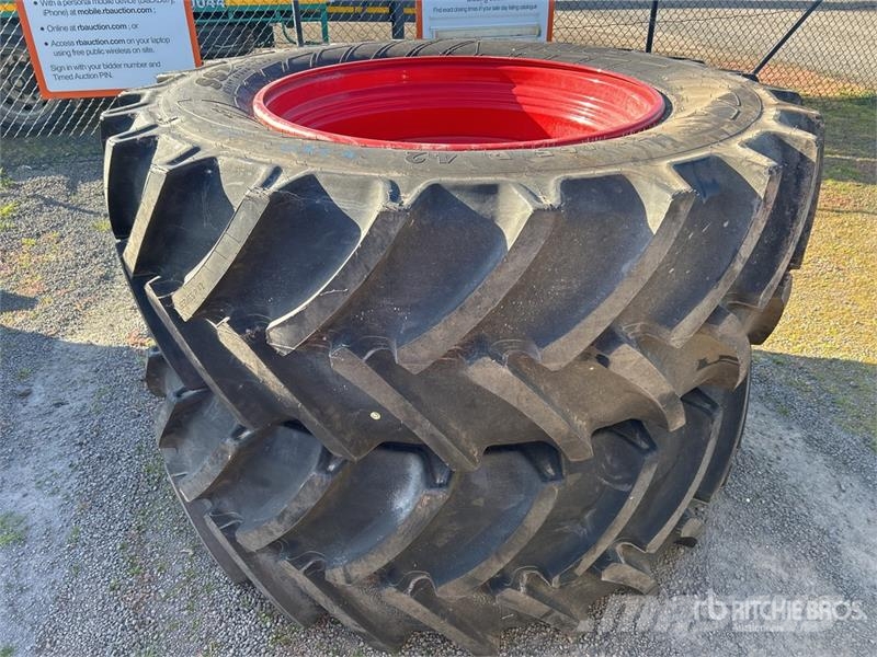 Quantity of (2) 650/65R42 Tires Tyres, wheels and rims