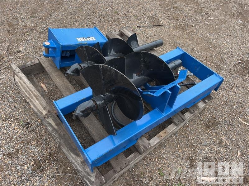 Quantity of (2) Captok Skid Steer Auger (Unused) Drills