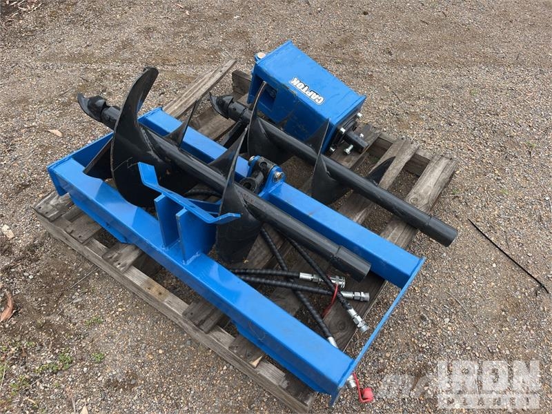Quantity of (2) Captok Skid Steer Auger (Unused) Drills