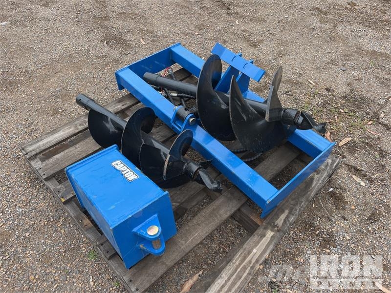 Quantity of (2) Captok Skid Steer Auger (Unused) Drills