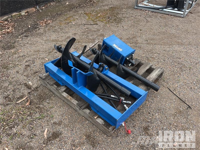 Quantity of (2) Captok Skid Steer Auger (Unused) Drills