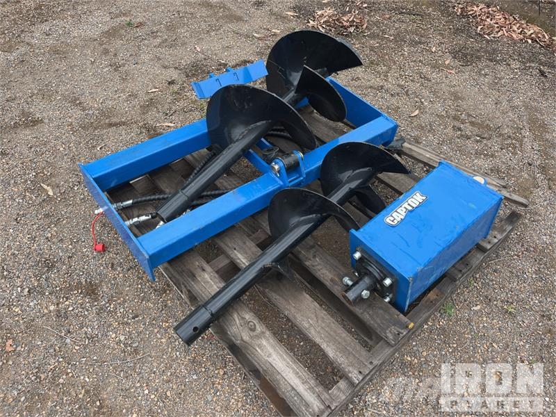 Quantity of (2) Captok Skid Steer Auger (Unused) Drills