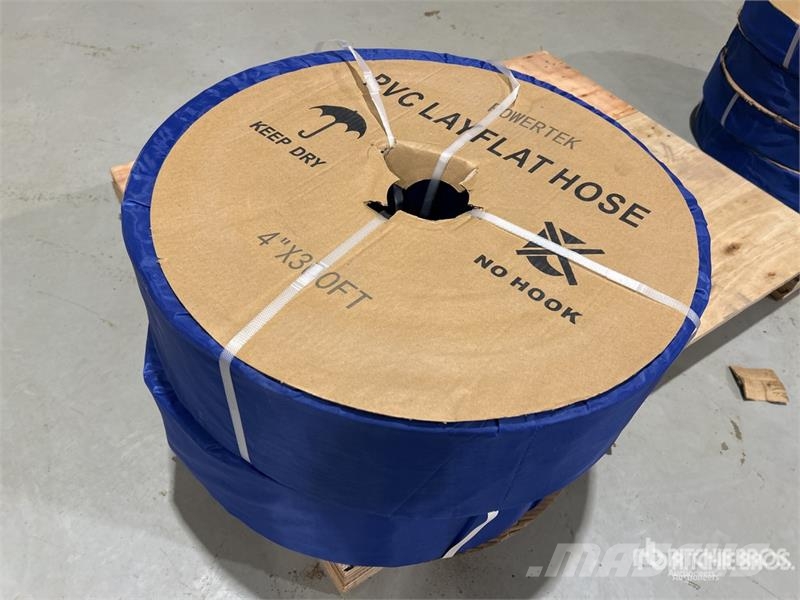Quantity of (2) Powertek 4"-300FT PVC Layflat Hos Ďalšie komponenty