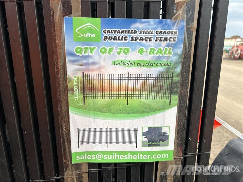 Quantity of (30) Suihe NF-X-30-4 Powder Coated Fe Fencing equipment