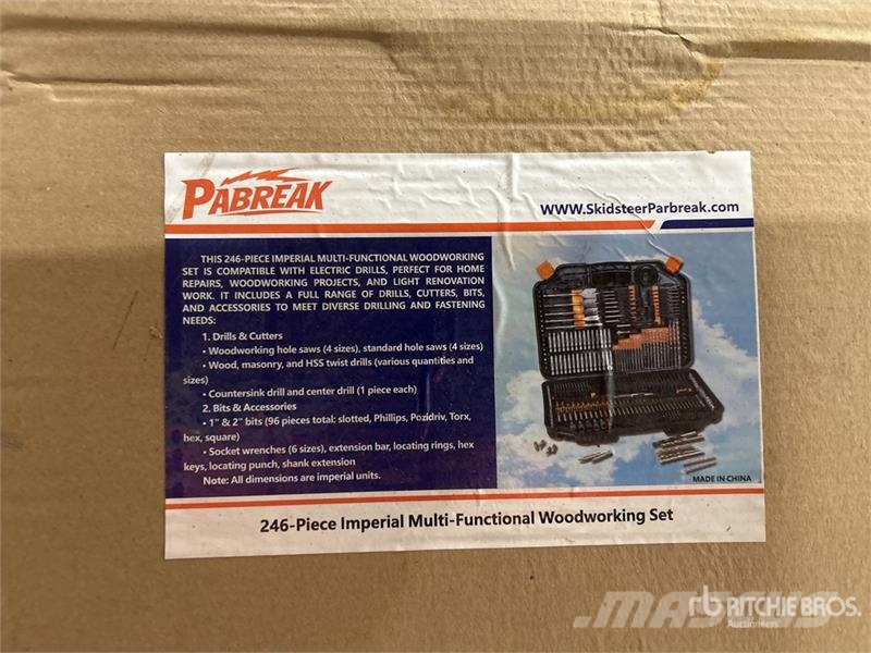  Quantity of (4)  PABREAK 246pcs Woodworking Set (U Other components