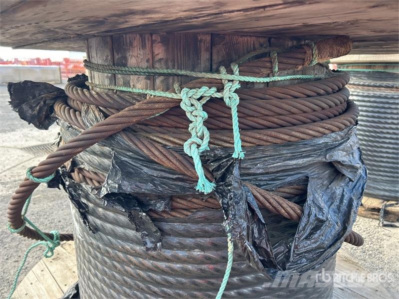 Quantity of (4) Wire Rope Cable Reels Diger