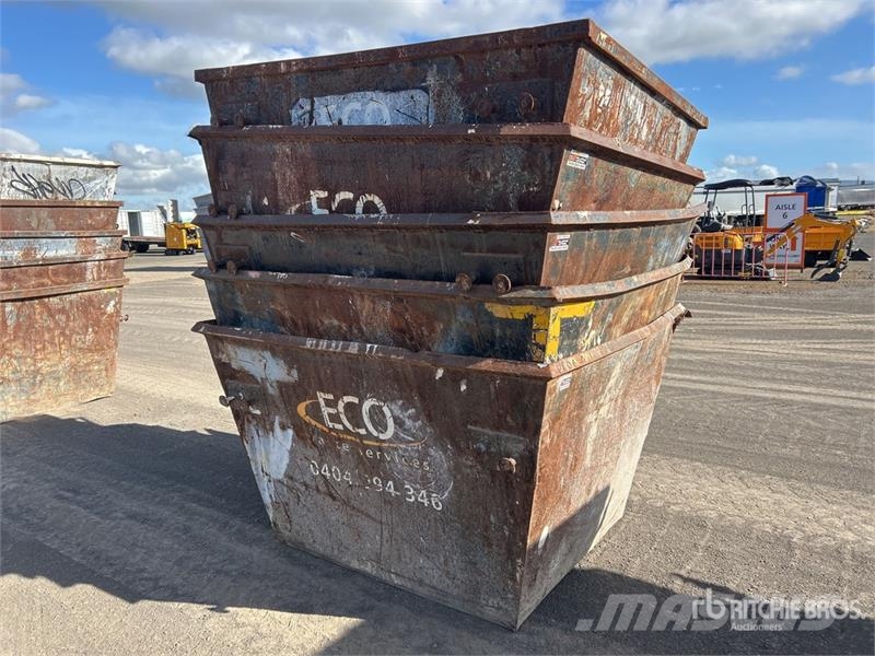 Quantity of (5) 3 m3 Skip Waste Container Other