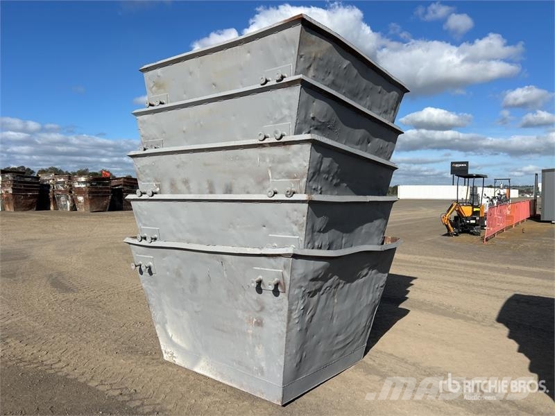 Quantity of (5) 3 m3 Skip Waste Container Other