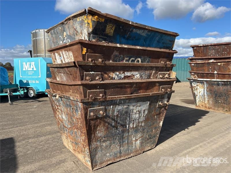 Quantity of (5) 3 m3 Skip Waste Container Other