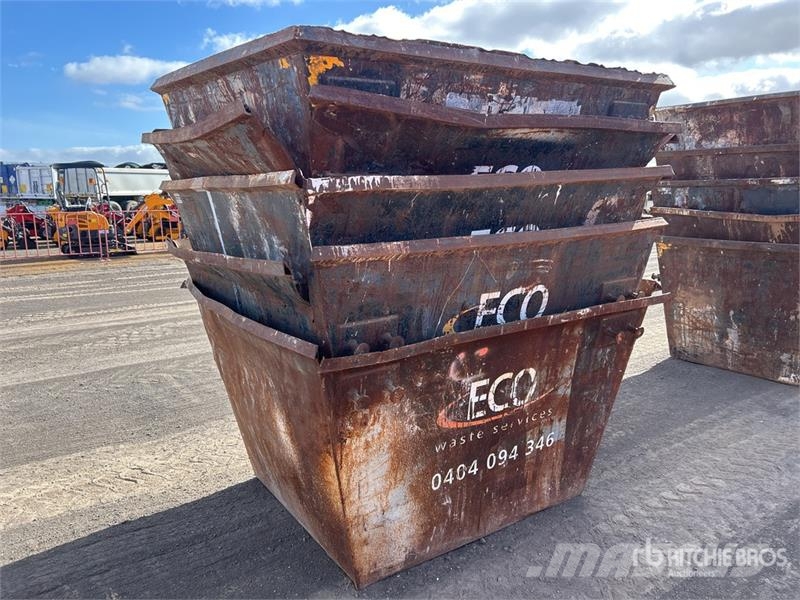 Quantity of (5) 3 m3 Skip Waste Container Other