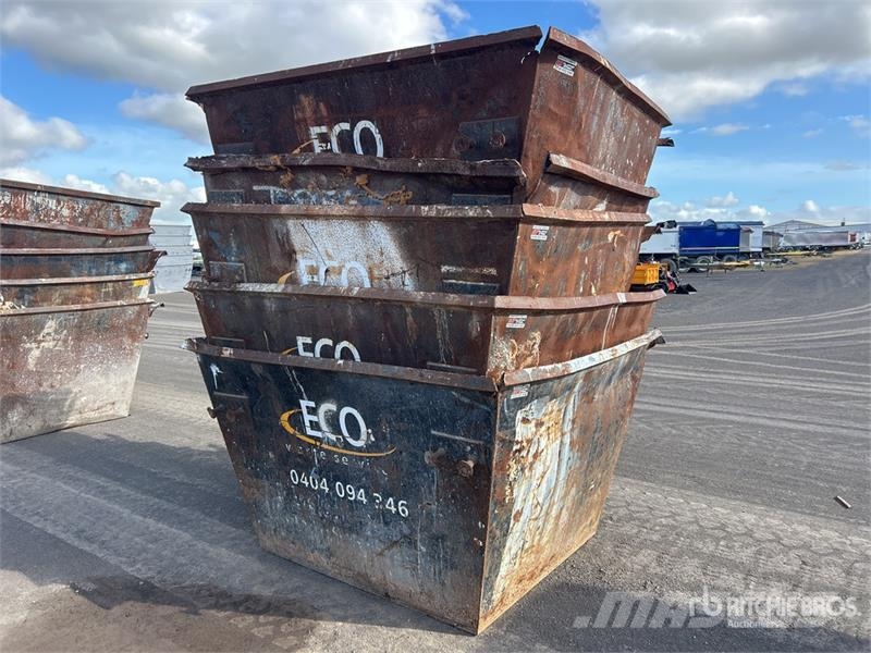 Quantity of (5) 3 m3 Skip Waste Container Other