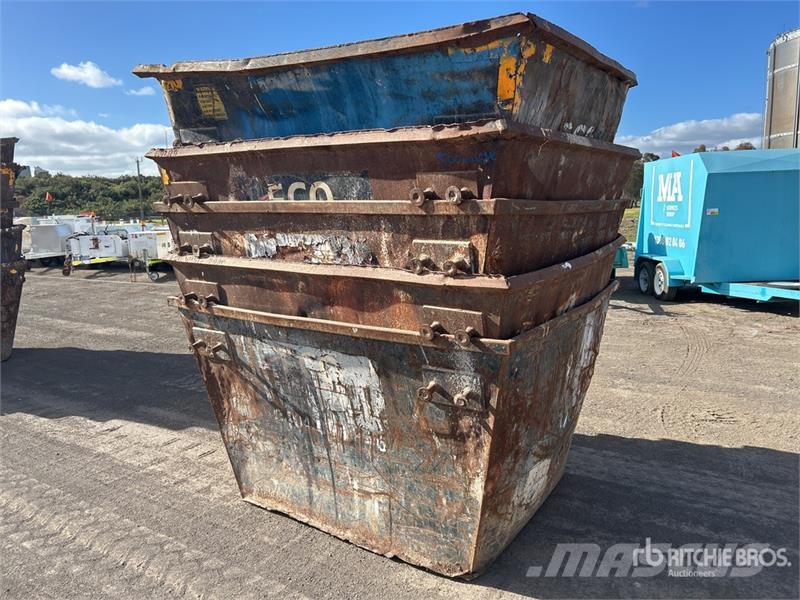 Quantity of (5) 3 m3 Skip Waste Container Other