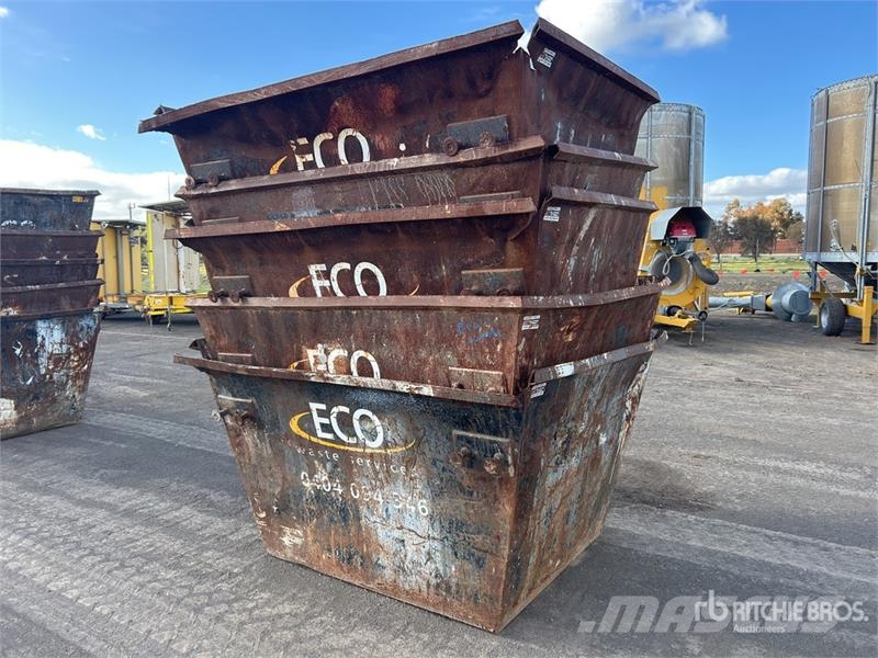 Quantity of (5) 3 m3 Skip Waste Container Other