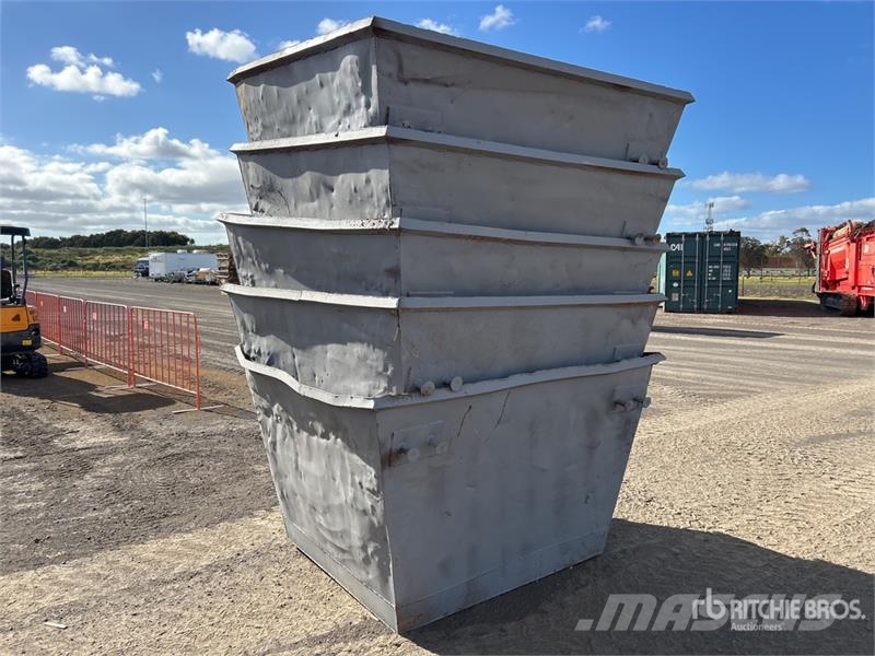 Quantity of (5) 3 m3 Skip Waste Container Other